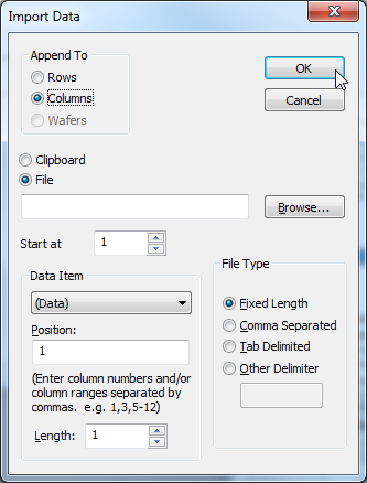 Import and Append Data to a Table