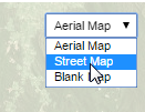 The Map type drop-down list