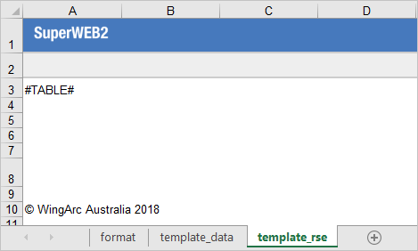 The contents of the template_rse tab within the XLS_Template.xls file