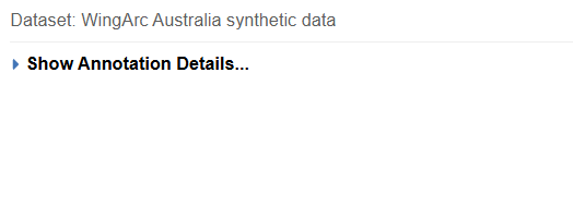 Clicking on Show Annotation Details