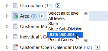 Selecting State Suburbs from the drop-down list
